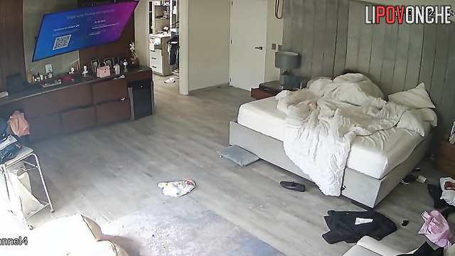 Unknown people are watching all their actions with a hidden cam