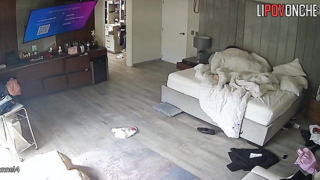 Unknown people are watching all their actions with a hidden cam