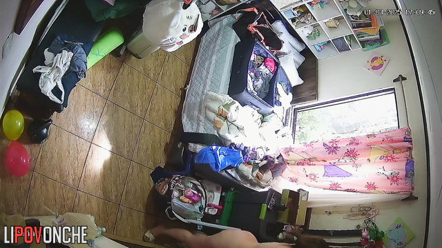 She had a fight with her husband and is now packing her things
