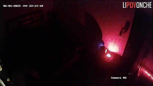 Blowjob and sex in pitch darkness (home spy camera)
