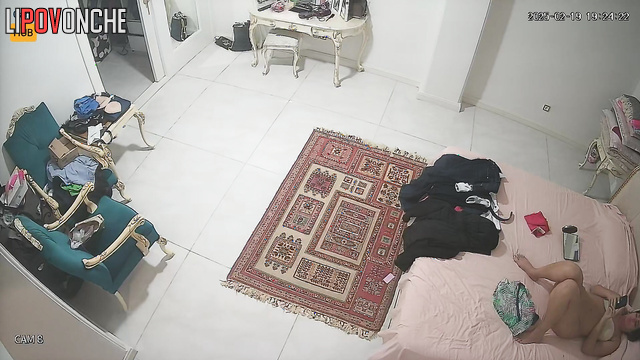 A seductive Arab woman loves to look at her pussy in the mirror