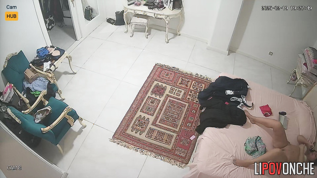 A seductive Arab woman loves to look at her pussy in the mirror