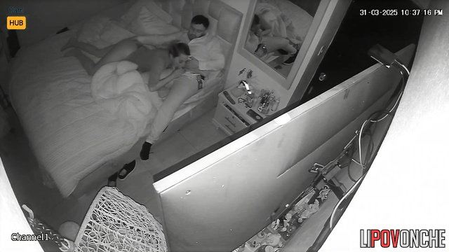 A Colombian couple returning from a walk had a nice fuck before going to bed