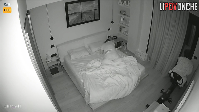 Private video: Excited Greek fucked his sexy wife while she slept