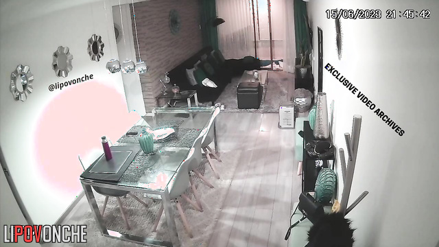 She started cleaning for the night, look / solo tape