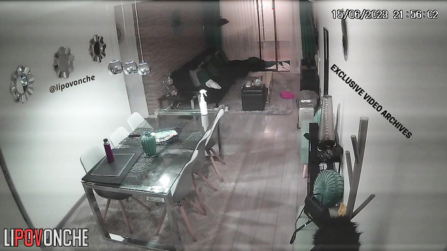 She started cleaning for the night, look / solo tape