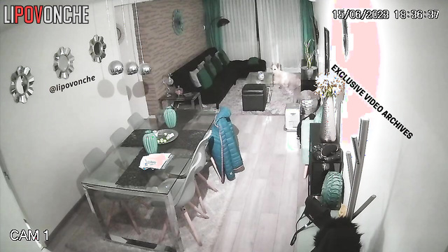 Busty brunette invited her lover while no one was home