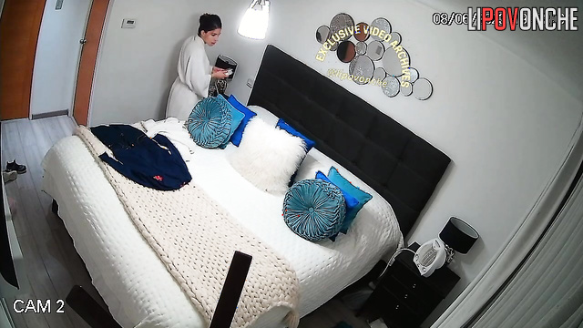 Busty brunette gets excited by the thought of being watched