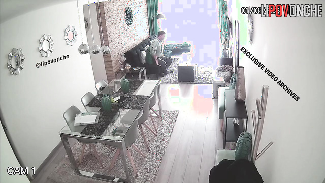 Boyfriend and girlfriend are going to fuck in the living room