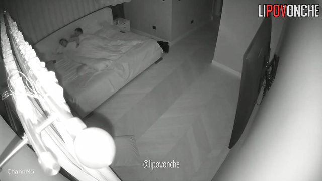 A cunning husband slips his mischievous hands into his wife's panties