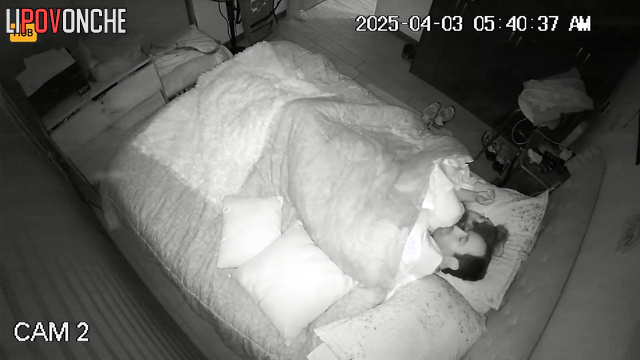 She took the process into her own hands in their bed