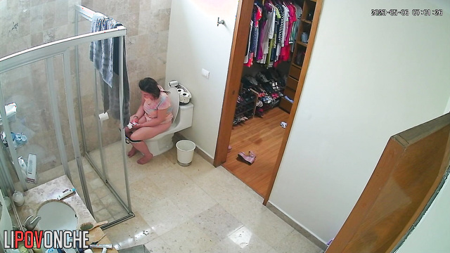 This is her peeing routine, chubby does it every day