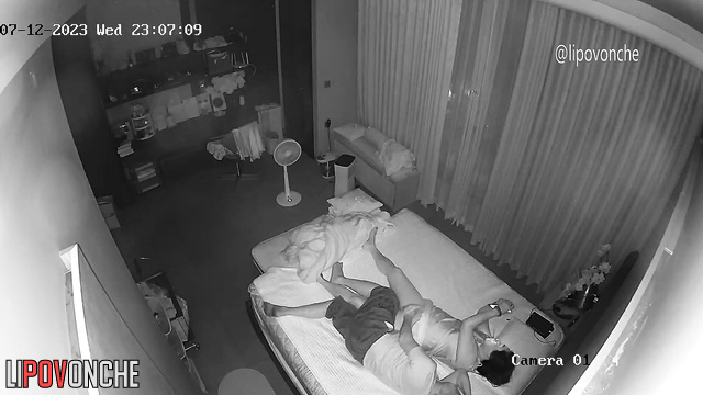 Sex is incredibly enjoyable before bed / spy camera