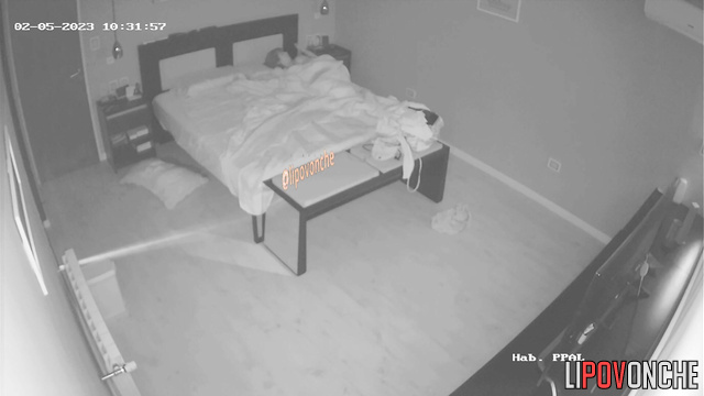 This guy is very lucky to see such sexy woman every morning