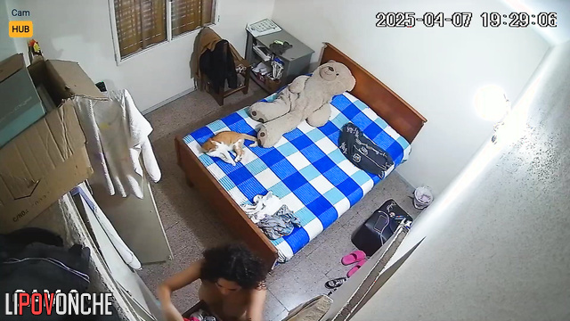 Her ex-boyfriend enjoys watching her change clothes