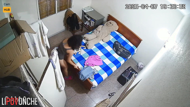 Her ex-boyfriend enjoys watching her change clothes