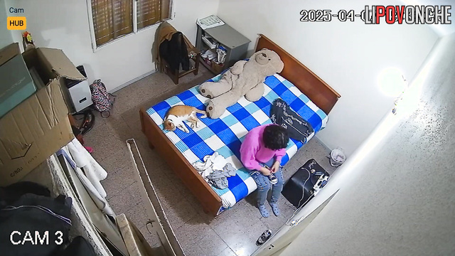 Her ex-boyfriend enjoys watching her change clothes