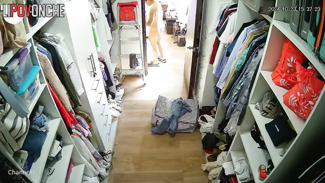 Boyfriend helped her to dress (someone fixed a camera there)