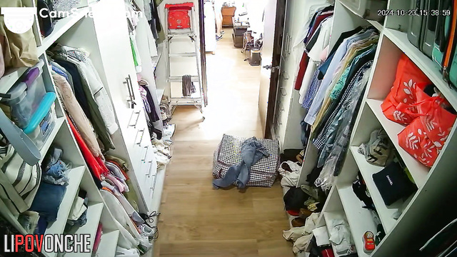 Boyfriend helped her to dress (someone fixed a camera there)