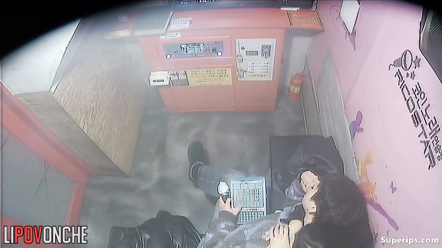 Asian couple kissing sweetly at karaoke - hot video