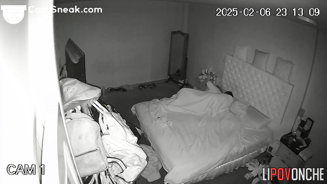 Sleepy brunette shocked that they decided to fuck her late at evening