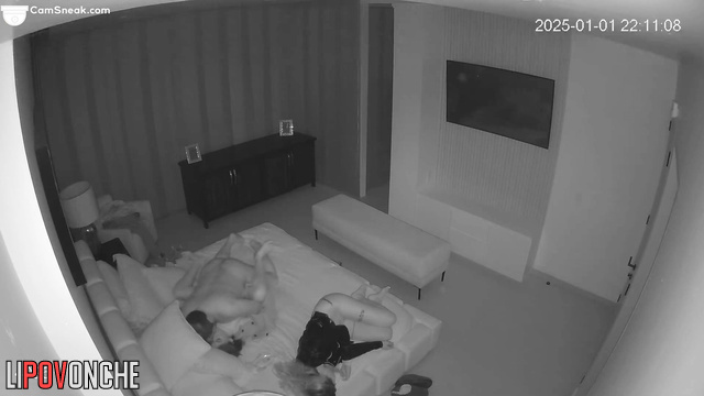 Drunk friends enjoying threesome love, it is so hot