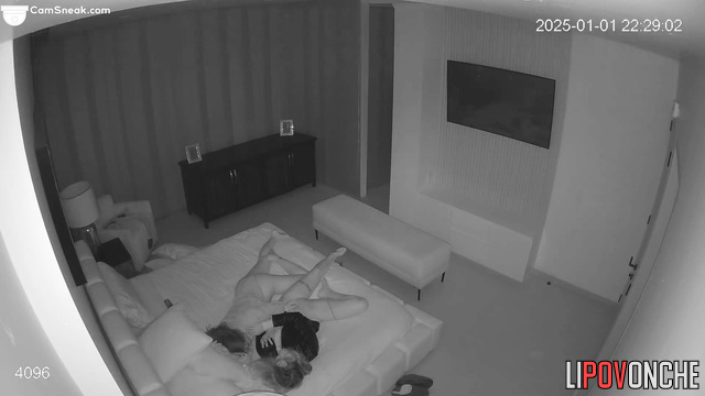 Drunk friends enjoying threesome love, it is so hot