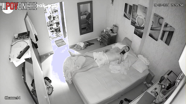 Wife and husband fucking hot on vacation, spy camera