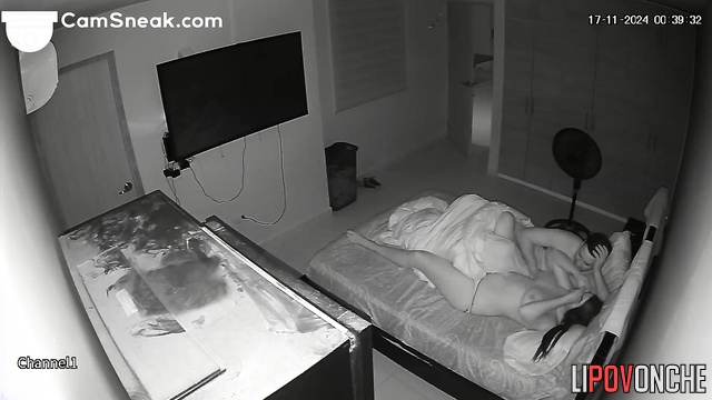 Sexy people fucking passionetly - bedroom hidden tape