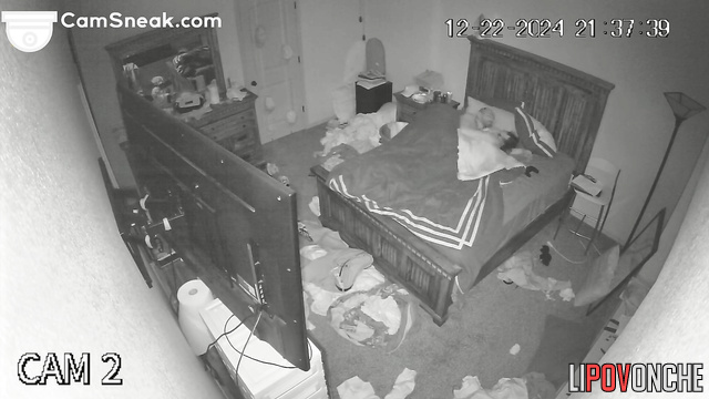 Someone installed a camera in their room to watch it