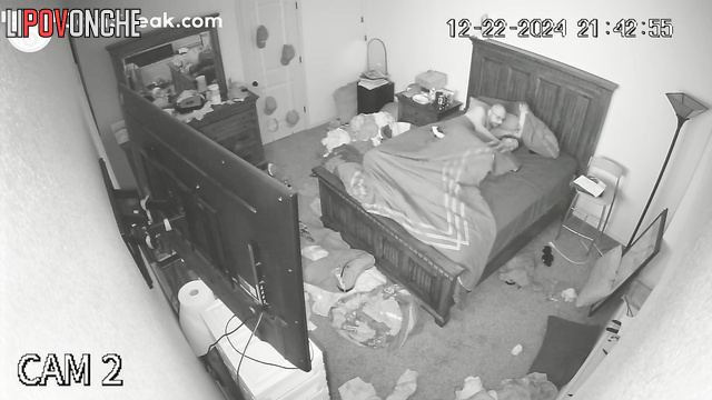 Someone installed a camera in their room to watch it