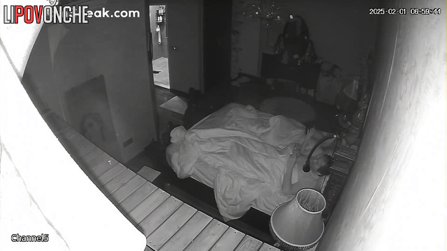 Someone installed a camera in their house to watch their routine