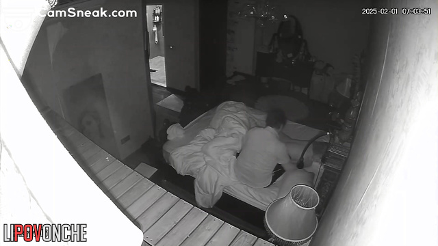 Someone installed a camera in their house to watch their routine
