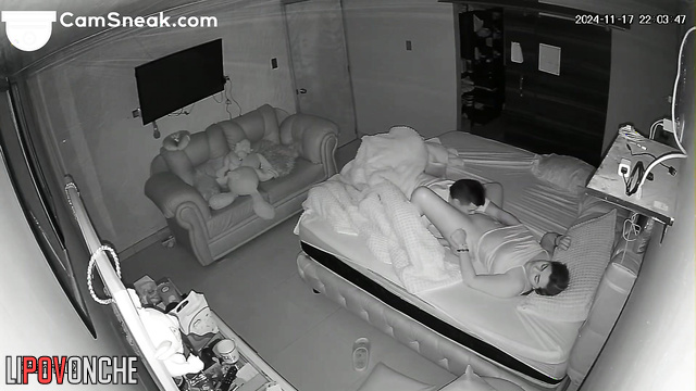 Friends installed a cam in their house to watch them have sex