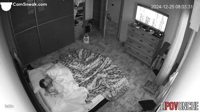 They continued watching TV after sex, hot night video