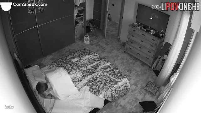 They continued watching TV after sex, hot night video