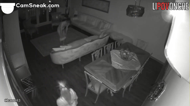 Skinny couple kissing cool at night / hot hidden video