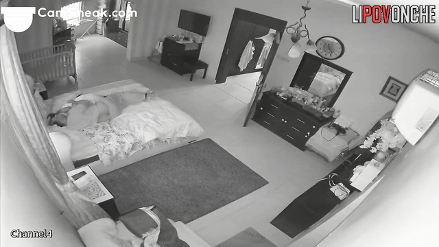 Unsatisfied after fucking wife masturbates while husband is in the shower