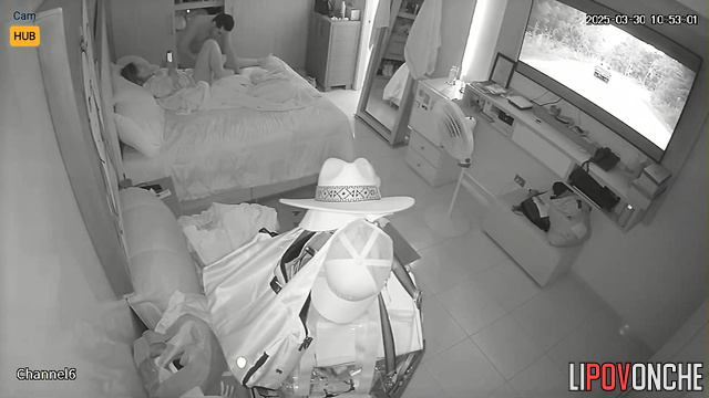 An aroused husband pulled his wife away from the phone and sweetly fucked her