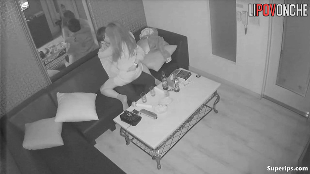 An aroused Korean couple chose a karaoke room for hot lovemaking