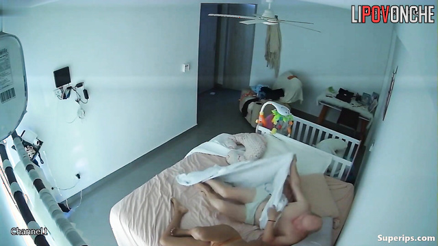 Old fart stroking her sexy tanned body after cool fuck