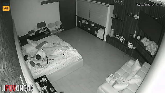 Gay couple were finally left alone - bedroom hidden cam