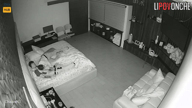 Gay couple were finally left alone - bedroom hidden cam