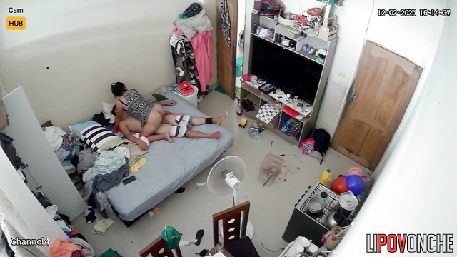 They fucking in their small and dirty room, look now