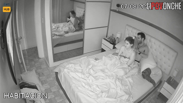 Argentine couple did it sweetly in complete darkness