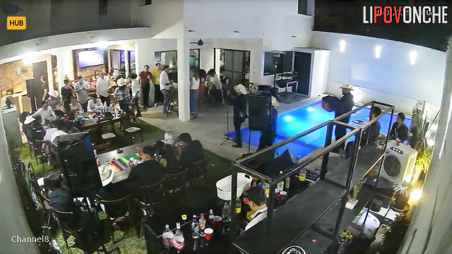 After a fun party, Mexican lesbians sleep off on the couch in the lobby
