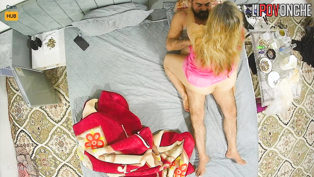 Chubby wife saddled cock her husband after blowjob