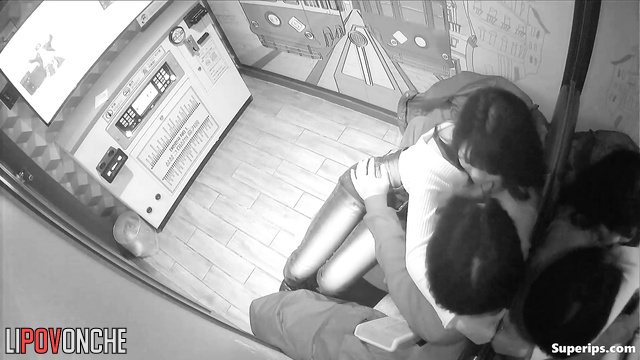 Virgin asian couple enjoying each other in the karaoke booth