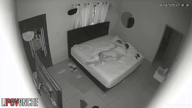 Bedroom hidden camera records their sex every night