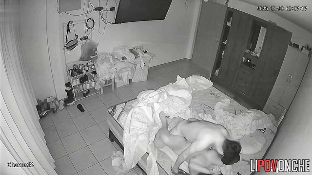 Naked young couple spent this night so hot and passionate